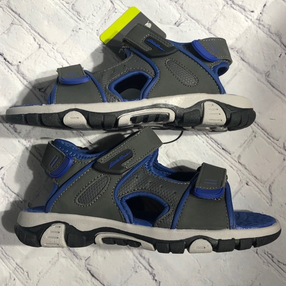 NIB! KIDS Eddie Bauer Mikey Sandal Blue & Gray - Picture 6 of 12